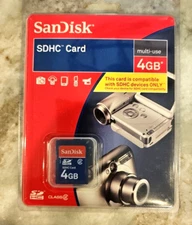 SanDisk SDHC Card 4GB   #S10-33