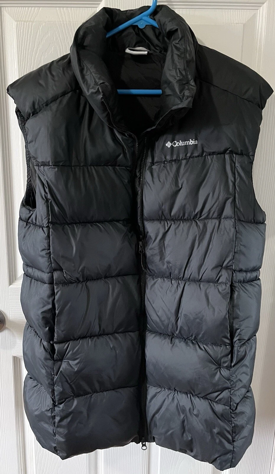 columbia puffer vest mens large Black