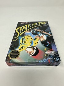 Nintendo NES Skate Or Die gioco CIB completo ottime condizioni 