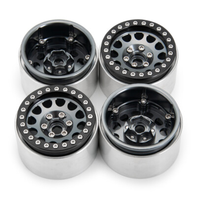 Lot De 4 Jantes CNC 1,9 Beadlock Pour 1/10 RC Crawler SCX10