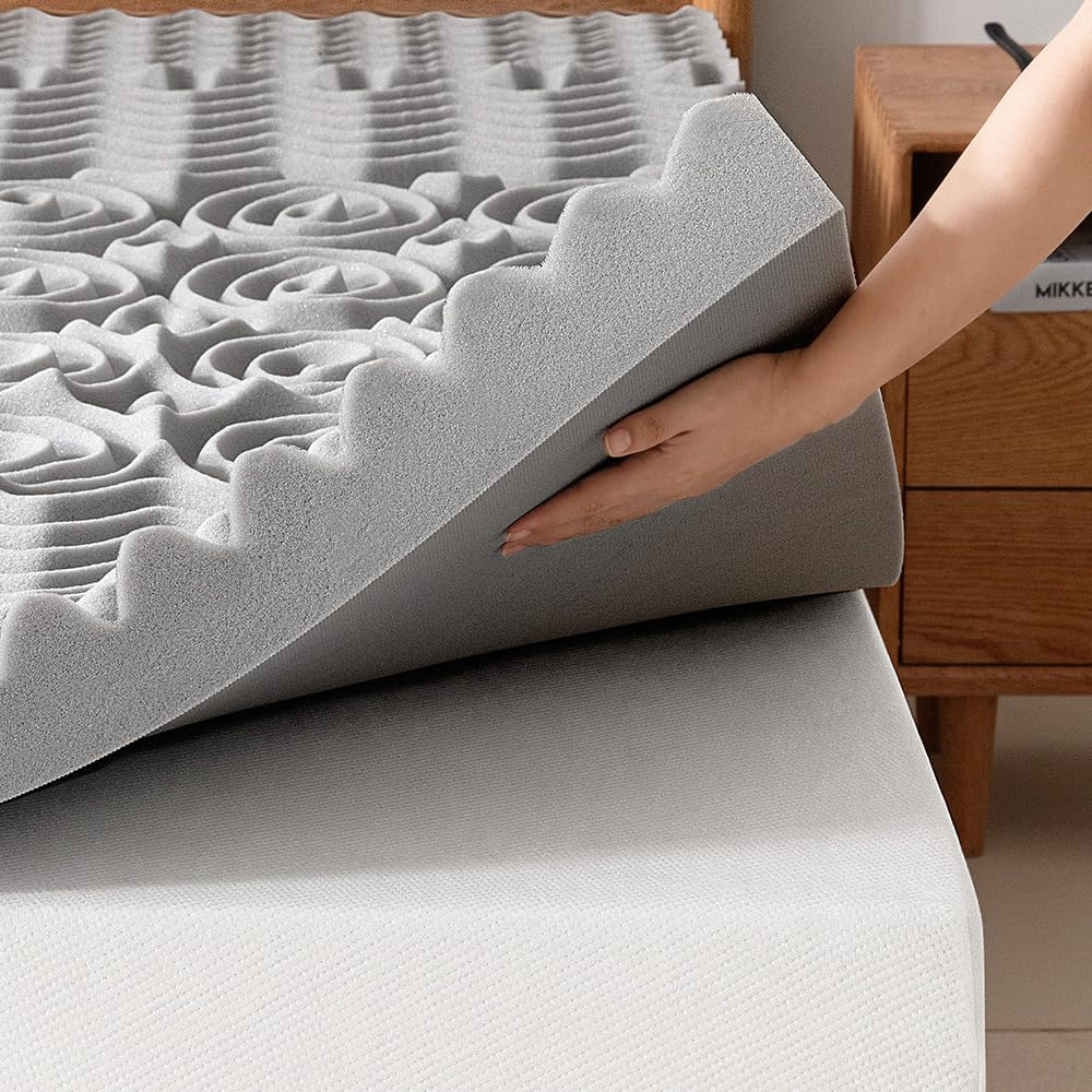 Mattress Topper 3 Inch Queen Memory Foam Mattress Topper Bamboo Charcoal Infused