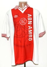 AJAX AMSTERDAM 1995/1996 HOME FOOTBALL SHIRT UMBRO SIZE XL ADULT