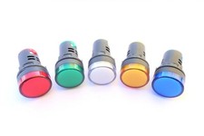 Meldeleuchte Ø 16mm 22mm LED Signallampe Leuchtmelder Signalleuchte 12V 24V 230V