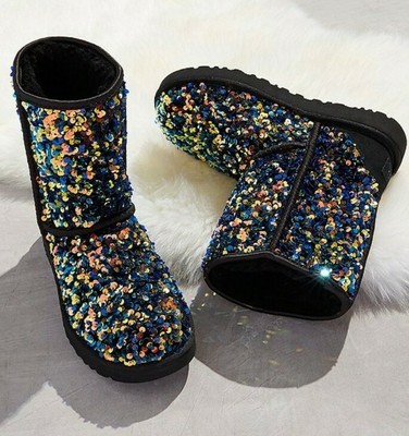 black sequin uggs size 9