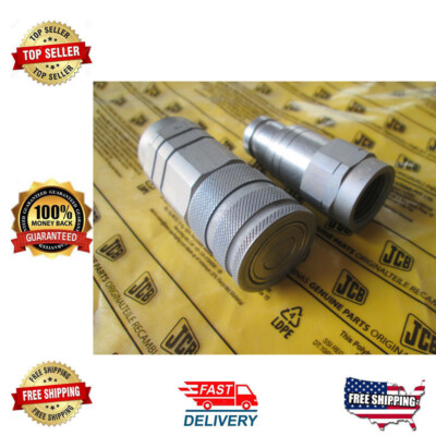 45/910400 45/910500 - JCB BACKHOE GENUINE JCB 1/2''BSP QUICK COUPLER, M/F 
