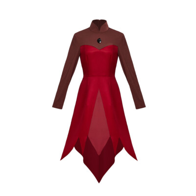 The Owl House Cosplay Edalyn Eda King Costume Red Dress