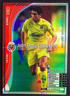306★サッカー★juan roman riquelme★prostars 2005-06 Panini SEGA WCCF Crack Juan Roman Riquelme Boca Juniors