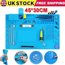 Solder Anti Static Magnetic Silicone Heat Insulation Pad Desk Work Repair Mat UK