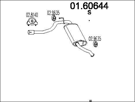 Silencieux Arrière Complet Pour Suzuki Baleno 1995-2000 - Kit Acier, Garantie 2 Ans