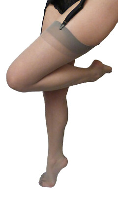 Dancing Girl One Size Ultra Sheer 10 Den Uni Strick Strümpfe 100% Nylon