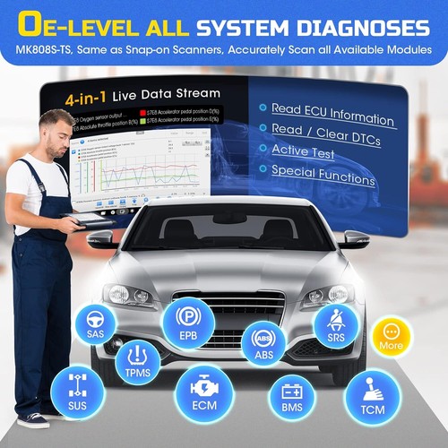 2025 Autel MaxiCOM MK808S-TS MX808S-TS Full TPMS Diagnostic Scanner Programming - Picture 16 of 36