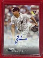 2023 Topps Stadium Club Rookie Auto Greg Weissert!!🔥 HOT! Yankees