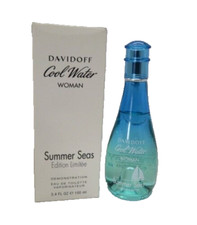 COOL WATER WOMAN SUMMER SEAS Tester LTD EDition DAVIDOFF EAU DE TOILETTE 3.4 oz