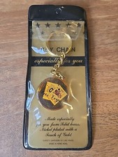 Vintage Las Vegas Ace Jack Of Spades Black Jack Keychain NOS