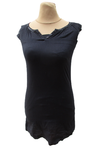 T-shirt Femme Diesel Noir - Taille XS - 100% Coton - Occasion Parfait état