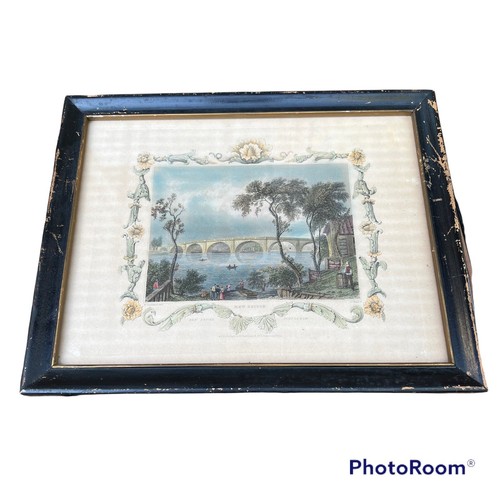 Antique Framed Tombleson & Co. Hand Colored Engraving Prints Set of 4 - Picture 3 of 10
