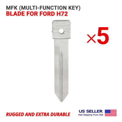 5X MFK (Multi-Function Key) Refill Key Blank Blade for Ford H72