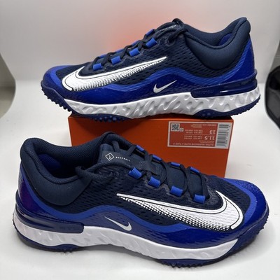 Nike Alpha Huarache Elite 4 Turf Baseball Shoes Mens Size 11.5 Royal DX6964-414
