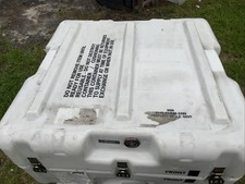 Pelican Hardigg Case 25.5x24x13.5" White Waterproof Storage Footlocker Free Ship