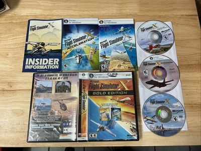 Microsoft Flight Simulator X Gold Edition PC DVD w/ Key All 3 Discs Complete