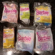 1992 McDonald's Barbie Hair You Can Style Lot Of 6 NIP Vintage