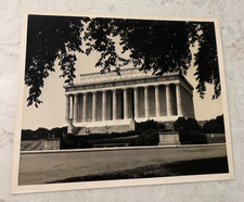 Vintage National Park Service Lincoln Memorial B&W 10 "x 8" Photo by A. Rowe