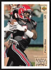 1992 Upper Deck Patrick Rowe #19 Rookie Cleveland Browns