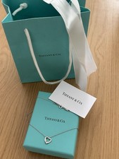 Authentic Tiffany & Co Elsa Peretti Open Heart Pendant – full set