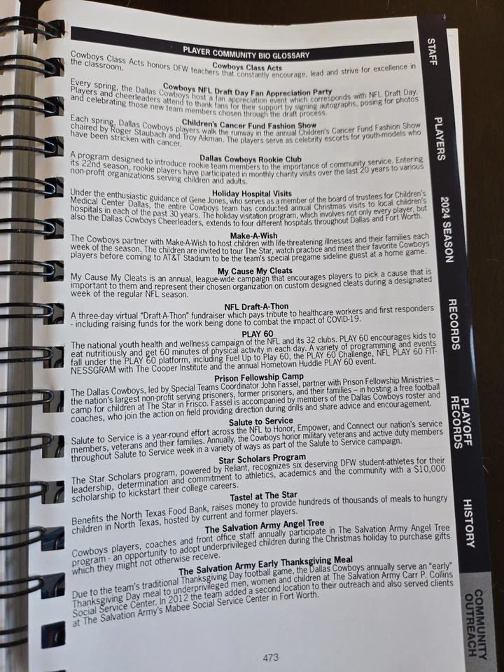 2025 Dallas Cowboys Media Guide - Image 3 of 3