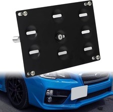 Front Tow Hook License Plate Holder Mount Bracket Kit For Subaru Wrx 2015-2019