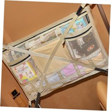 Car Ceiling Cargo Net with 2 Pockets,31.5"x21.6" Overhead Storage Mesh
