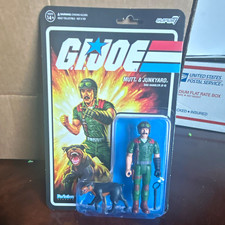 Super7 G.I. Joe ReAction Figure Mutt & Junkyard Dog Handler  K-9  Carded