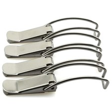 4pcs 85mm/3.35 inch Spring Loaded Toggle Latch Hasp,304 Stainless Steel Box C...