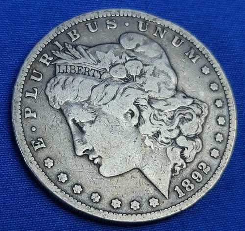 1892-S USA Morgan Silver Dollar Fine Condition