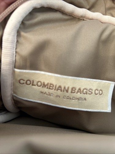 Colombian Bags Co. handgefertigte Leder Umhängetasche schönes weiches Leder hellbraun gebraucht, in einwandfreiem Zustand - Bild 13 von 18