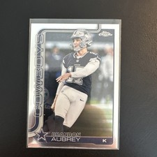 2025 Topps Chrome NFL Dallas Cowboys Brandon Aubrey No. 81
