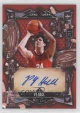2023 Wild 5 Card Draw Modern Holographic Crystal Foil Red 2/2 PJ Hall Auto 2zr
