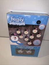 Frosty the Snowman LED LIGHTSHOW Set 8 Lights Christmas String Lights Gemmy NEW