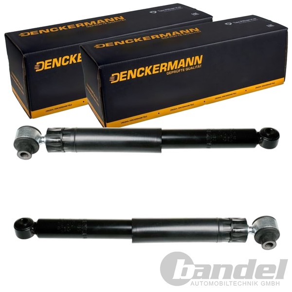 2X Denckermann Gas-StoßDÄMpfer Hinten Passend FüR Renault Megane Links+Rechts |-image