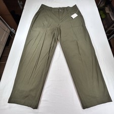 NEW A New Day Olive Green XL High Rise Slim Hip Thigh Pants 17R Comfy Stretch