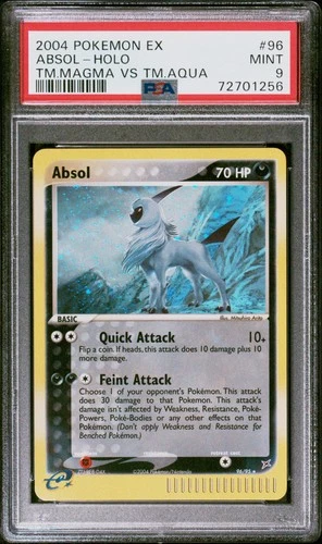 Absol #96/95 Holo - Ex Team Magma vs Team Aqua - 2004 Pokemon Ex - PSA 9 low pop