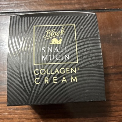 GLAMFOX KOREAN BEAUTY Black Snail Mucin Collagen Cream - 1.76 Oz. - NEW!