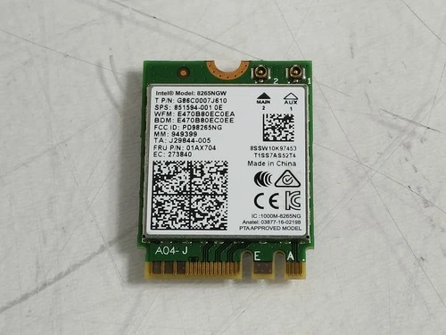 Lenovo 01AX704 Wireless AC-8265NGW 802.11ac M.2 WiFi + Bluetooth