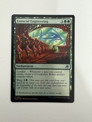 Eusocial Engineering Foil MTG Magic the Gathering Card NM Near Mint EOE ...