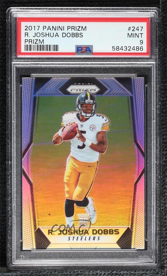 2017 Panini Prizm Rookies Silver R Joshua Dobbs #247 PSA 9 MINT Rookie RC 1by