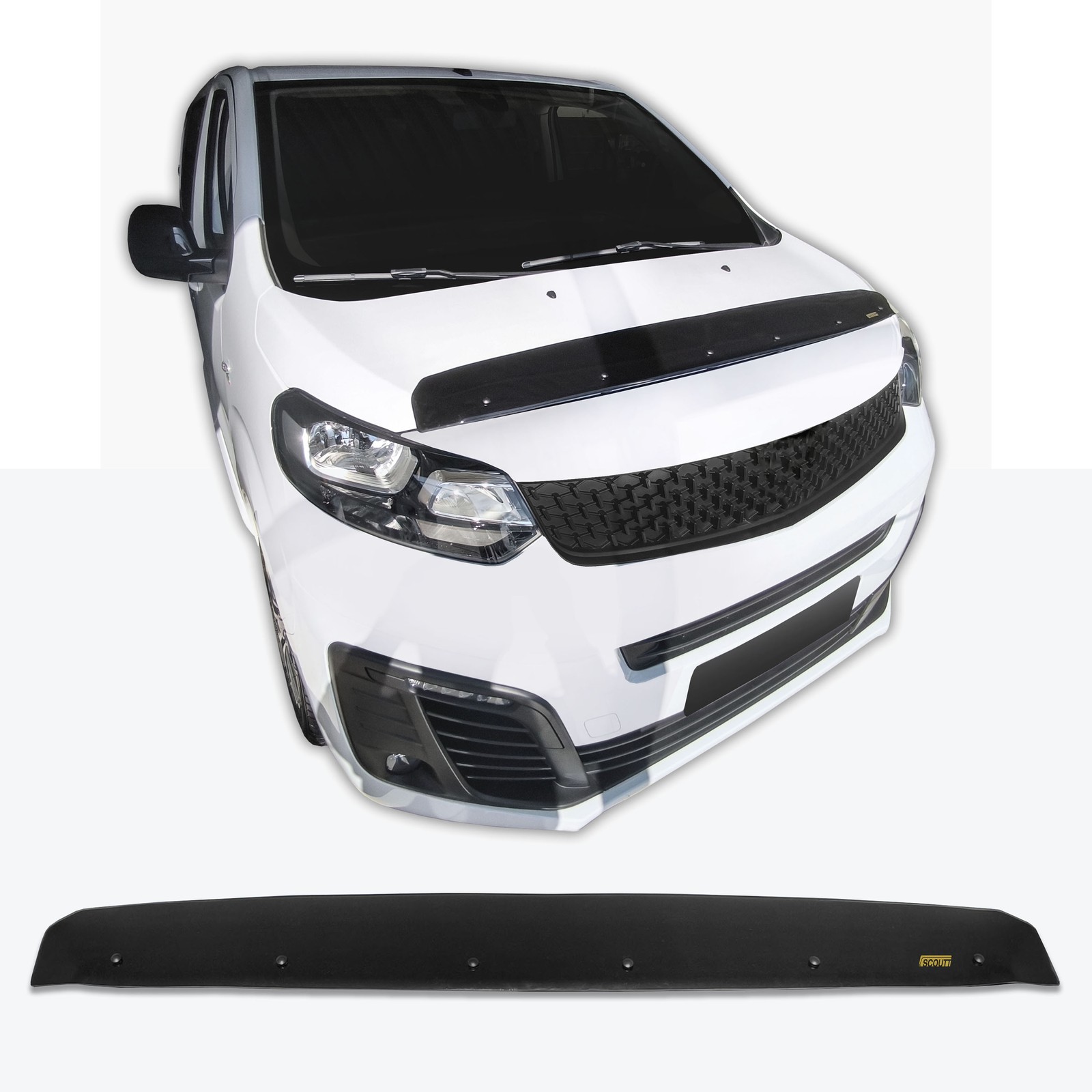 Déflecteur de capot premium Peugeot Traveller protection cuir synthétique