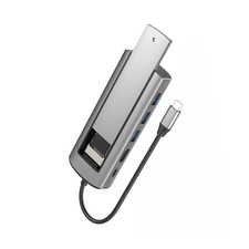 6 in 1 USB3.0 Hub With Disk Storage Function USB3.0 Type-c to HDMI Laptop Dock k