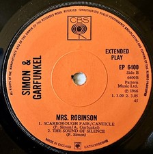 Simon & Garfunkel Excellent (EX) Sleeve 45 RPM Vinyl Records for