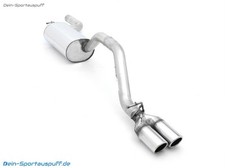 Bastuck Racinganlage ab Kat mit ESD Volvo S40 u. V50 4-Zyl 2x76 gerollt schräg