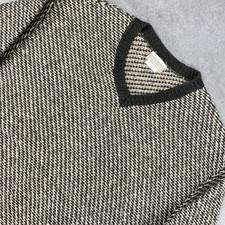 Vtg Coldwater Creek Sweater Womens Sz L (?) Wool Blend V-Neck Pullover USA Made